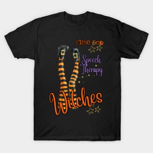 Time for Speech Therapy Witches T-Shirt